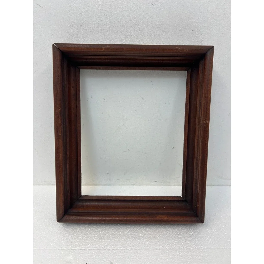 Victorian Antique Carved Deep Wood Picture Frame Fits 9x11 Brown Walnut Wall Art